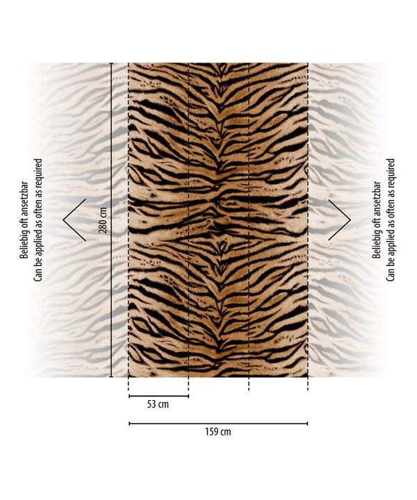 Tapete 'Wild Stripes' 159x280cm