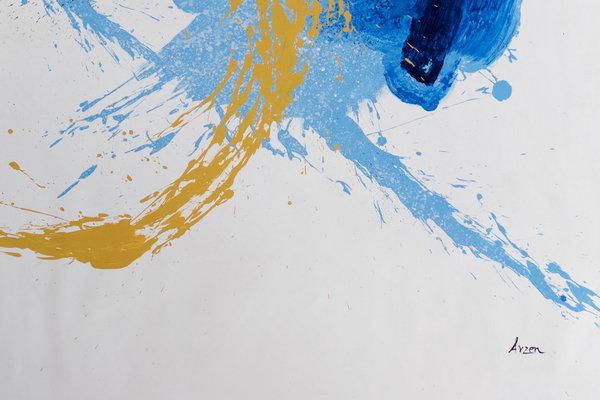 Großzügig aufgetragene Farben