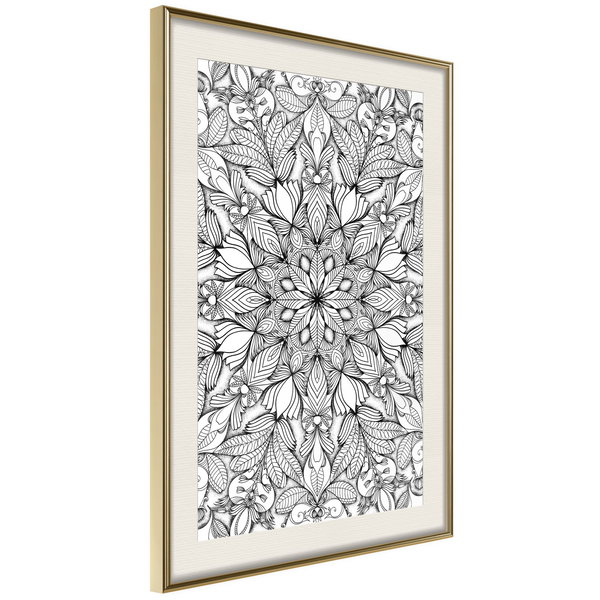 Poster 'Colourless Mandala'