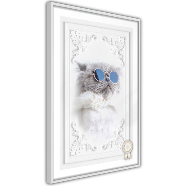 Poster 'Cat with Glasses'