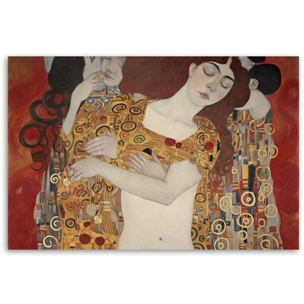Kunstdruck auf Leinwand 'Klimt - People 2'