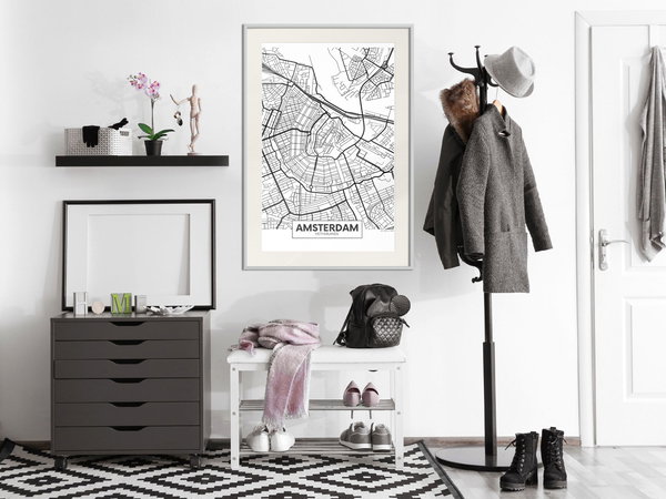 Poster 'City map: Amsterdam'