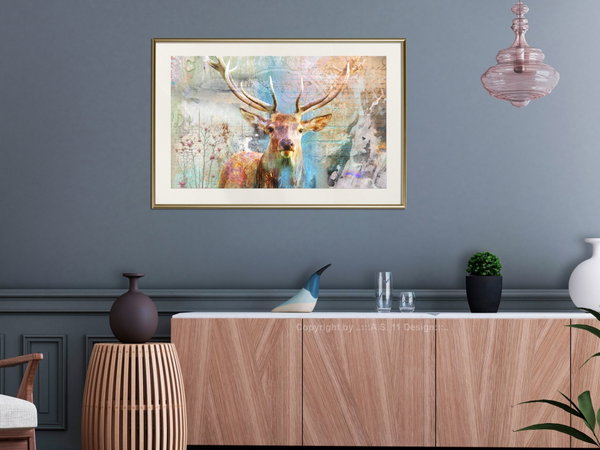 Poster 'Pastel Deer'