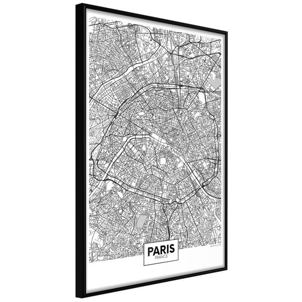 Poster 'City Map: Paris'
