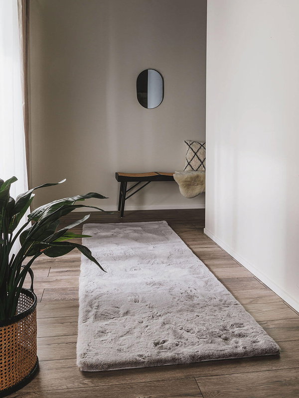 Design Fellteppich Dave Grau