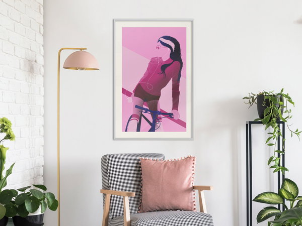 Poster 'Woman on Bicycle'