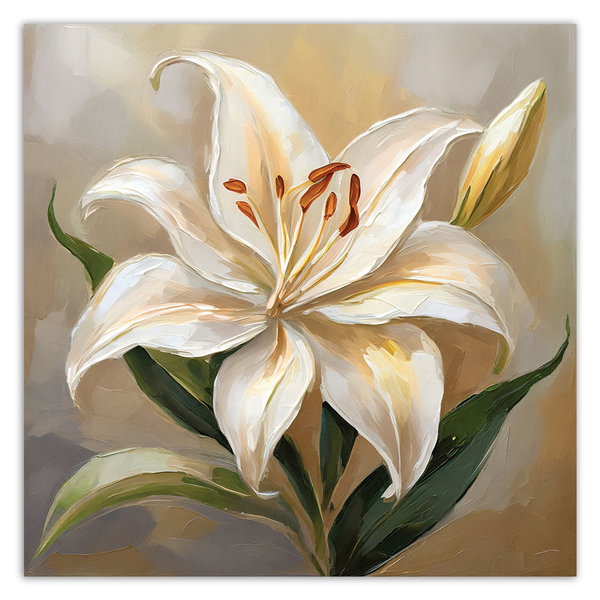 Canvas Poster 'Lily's Graceful Bloom 2'