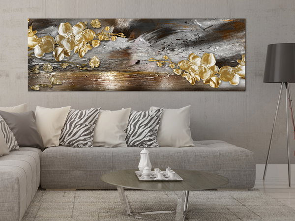 Kunstdruck auf Leinwand 'Golden Garden Narrow'