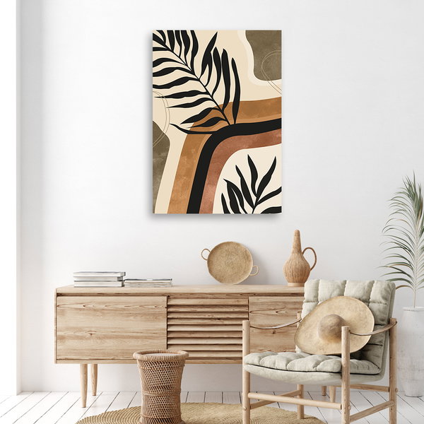 Kunstdruck auf Leinwand 'Botanical Leaf Pattern 3'