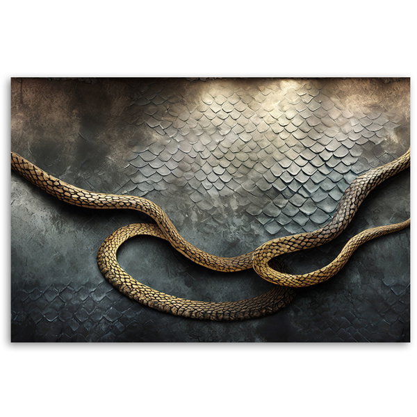 Kunstdruck auf Leinwand 'Serpent's Shadow'