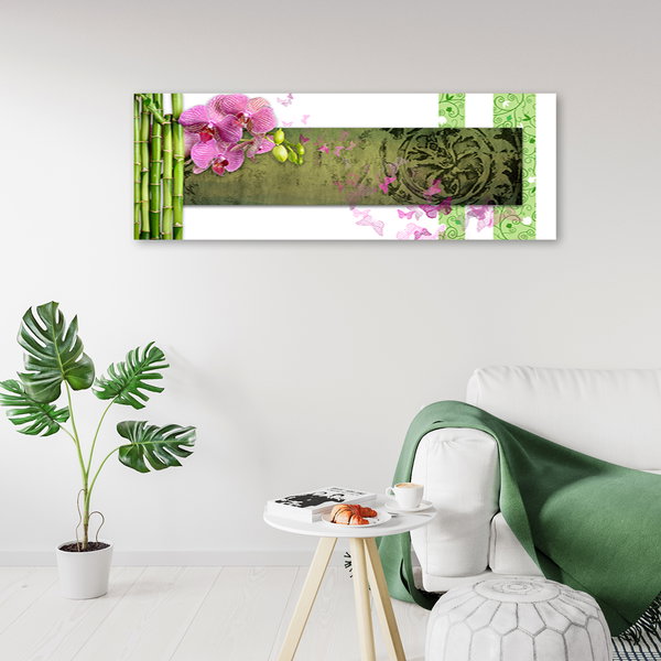 Kunstdruck auf Leinwand 'Zen Orchid Harmony'
