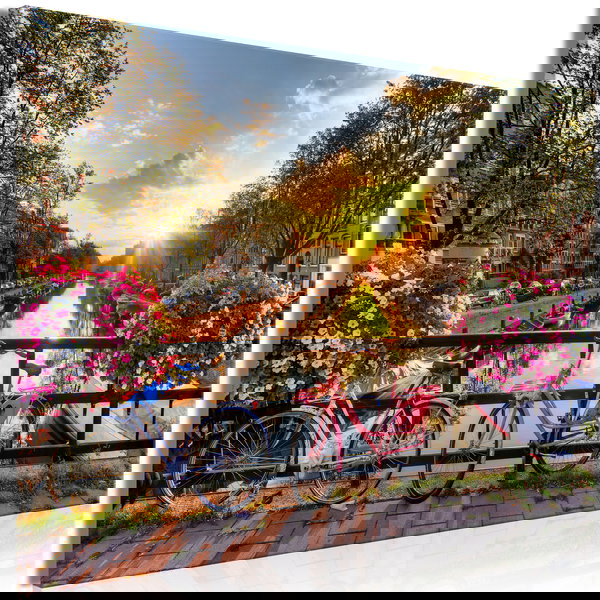 Umjetnički print na platnu 'Bicycle City Wide'