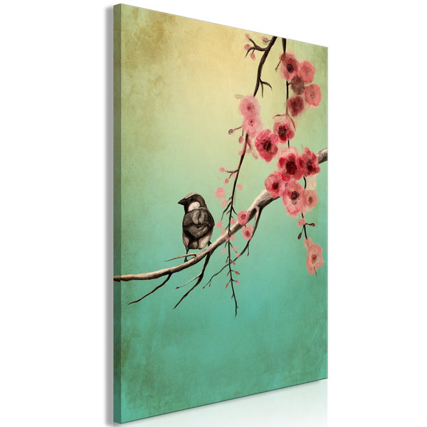 Impression sur toile 'Cherry Flowers Vertical'