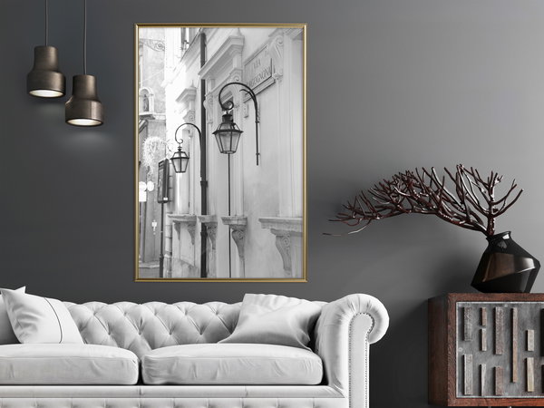 Poster 'Old Town's Charm'