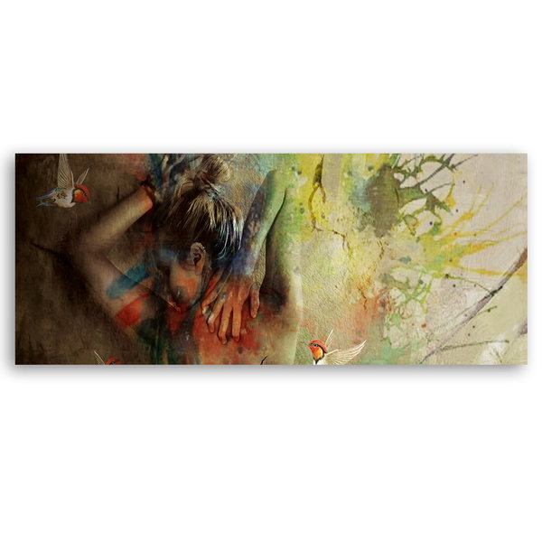 Canvas Poster 'Whispers of Solitude'