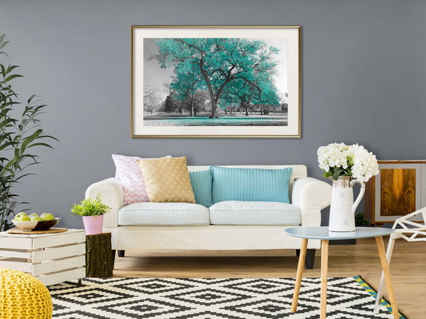 Poster 'Teal Tree'