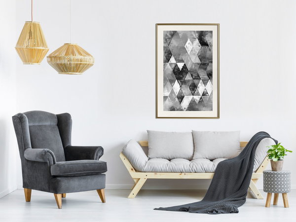 Poster 'Abstract Diamonds'