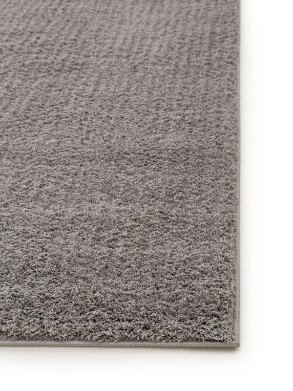 Design Hochflorteppich Soda Grau