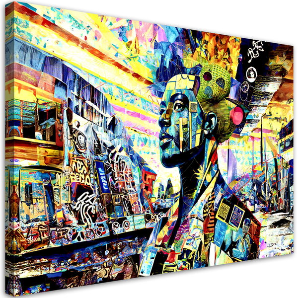 Stampa su tela 'Urban Awakening in Color 2'