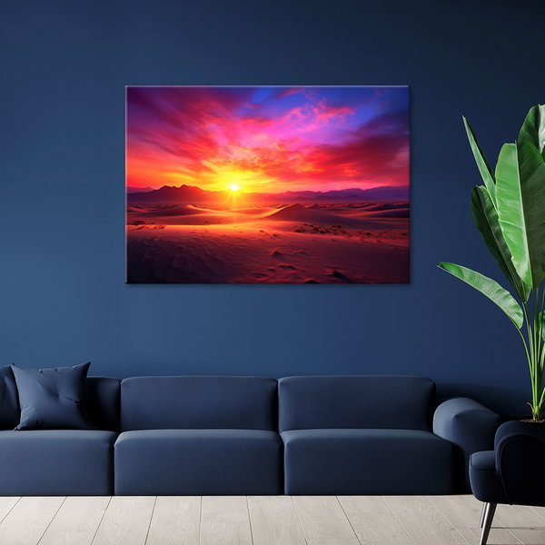 Kunstdruck auf Leinwand 'Radiant Ocean Sunset 6'