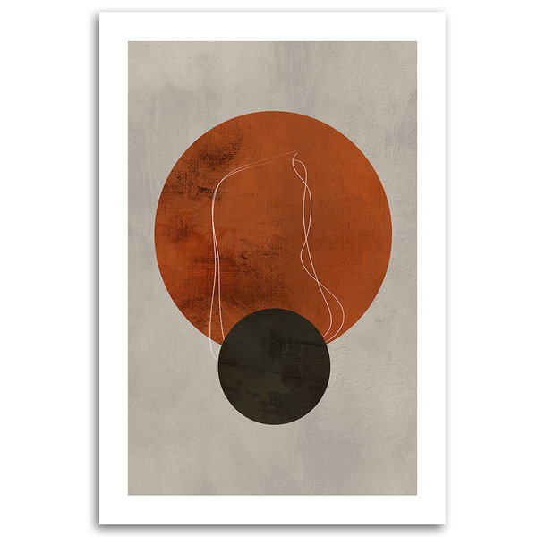 Kunstdruck auf Leinwand 'Geometric Circles'
