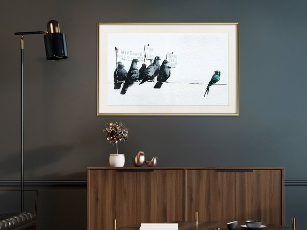 Poster 'Xenophobic Pigeons'