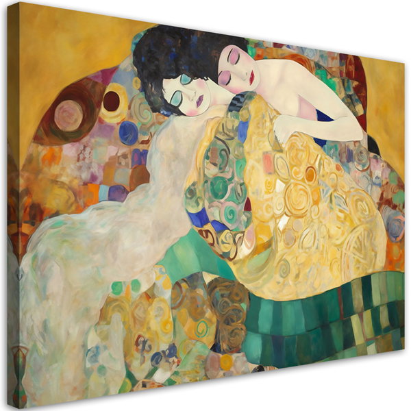 Kunstdruck auf Leinwand 'Klimt - Women Faces 2'