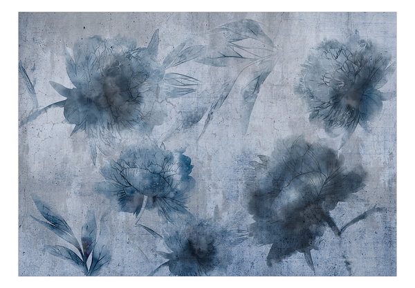 Tapete 'Blue Peonies'
