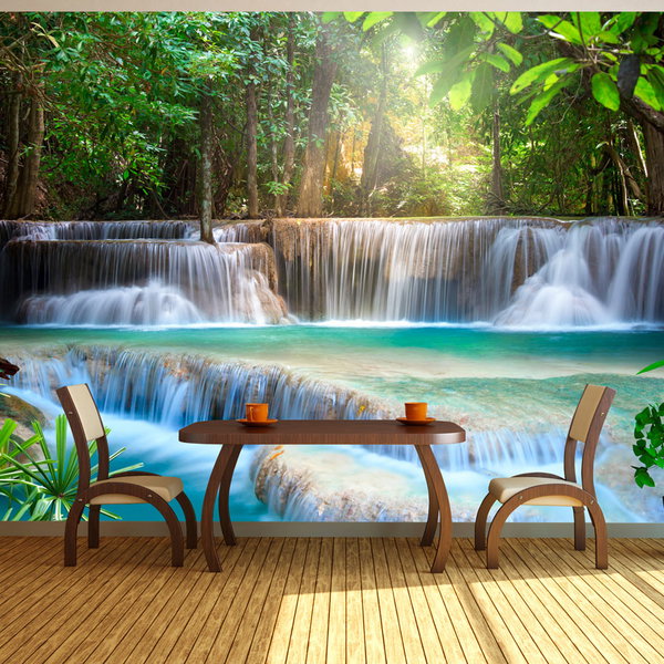 Tapete 'Paradies im Regenwald'
