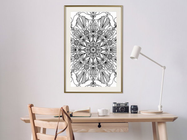 Poster 'Colour Your Own Mandala I'