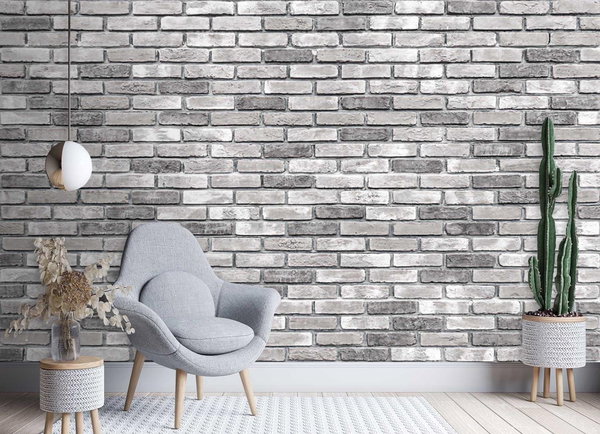 Tapete 'Grey Masonry'