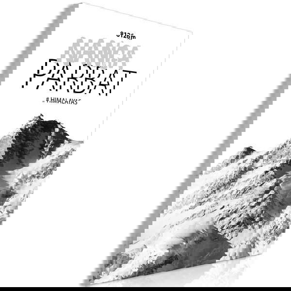 Kunstdruk op canvas 'Nanga Parbat Vertical'