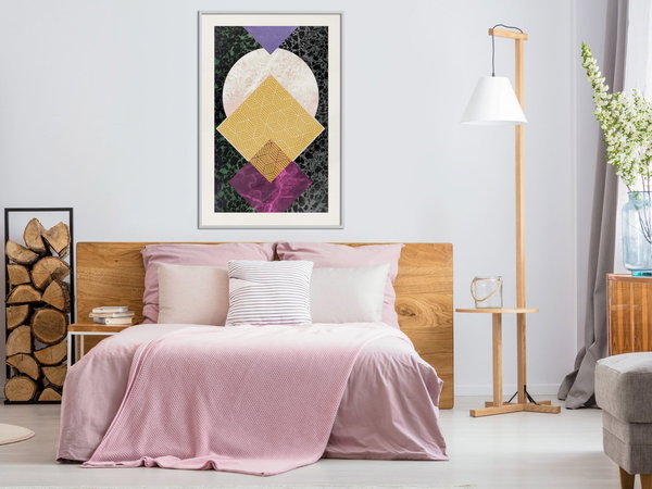 Poster 'Squares and Circle'