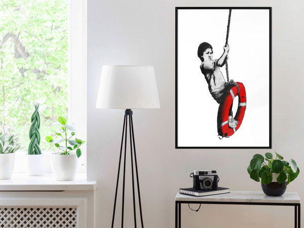 Poster 'Banksy: Boy on Rope'