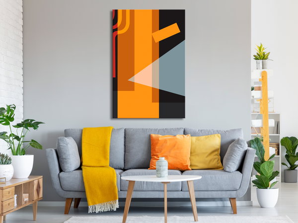 Kunstdruck auf Leinwand 'Neons Vertical'