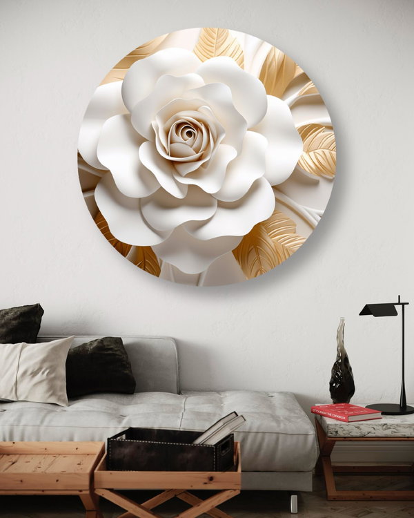 Rundes Bild 'Ocean Sunset'