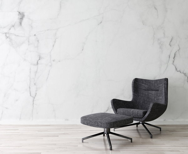 Tapete 'White Marble 2' 350x255cm