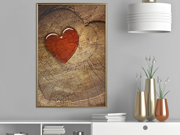 Poster 'Carved Heart'