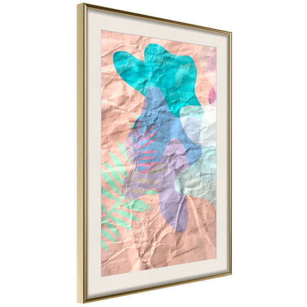 Poster 'Colourful Camouflage (Peach)'
