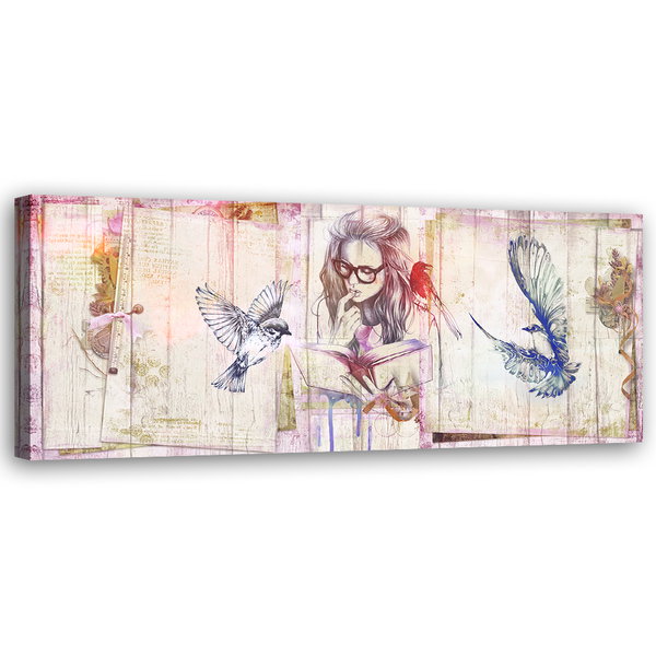 Kunstdruck auf Leinwand 'Whispers from the Pages'