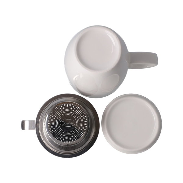 Goebel Teetasse mit Sieb und Deckel 'Traveler'