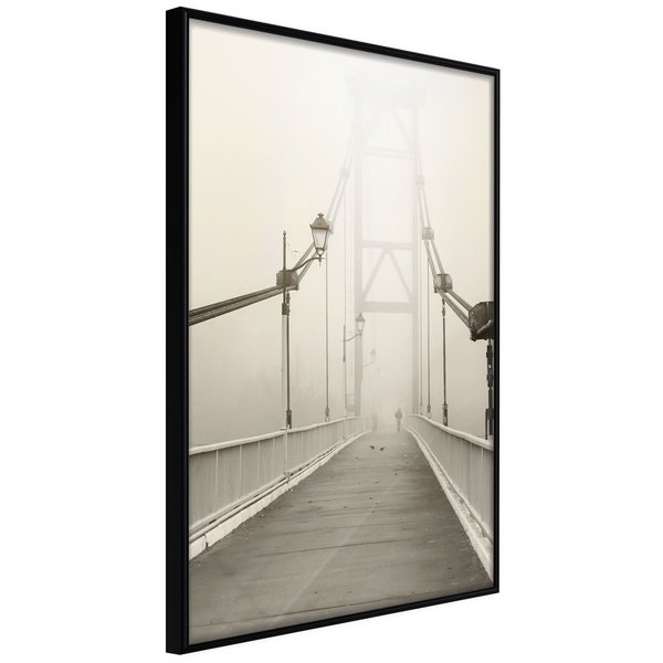 Poster 'Bridge Disappearing into Fog'