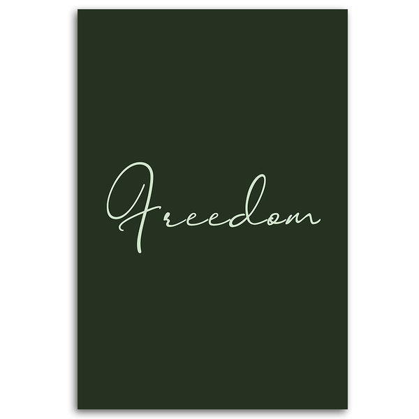 Kunstdruck auf Leinwand 'Freedom'
