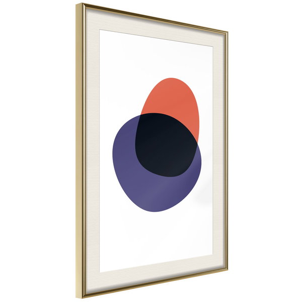 Poster 'White, Orange, Violet and Black'
