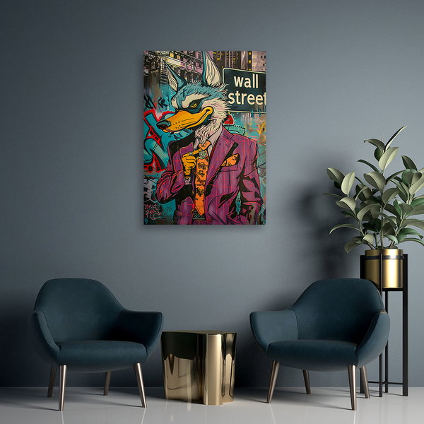 Kunstdruck auf Leinwand 'Urban Hare Majesty 3'