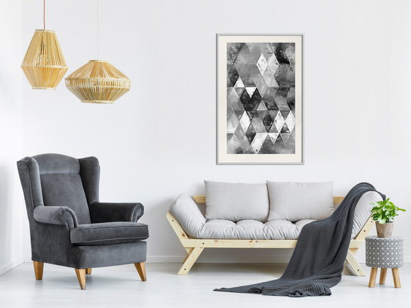 Poster 'Abstract Diamonds'