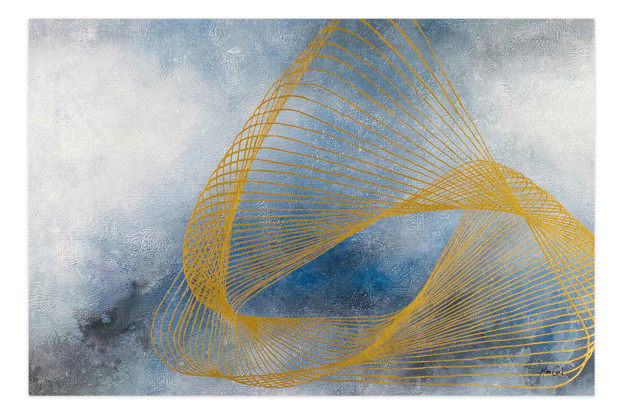 XXL Olieverf schilderijen 'Between Time and Space' | Handgeschilderd unicum in de ruimte.