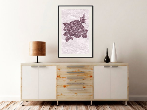 Poster 'Monochromatic Rosae'