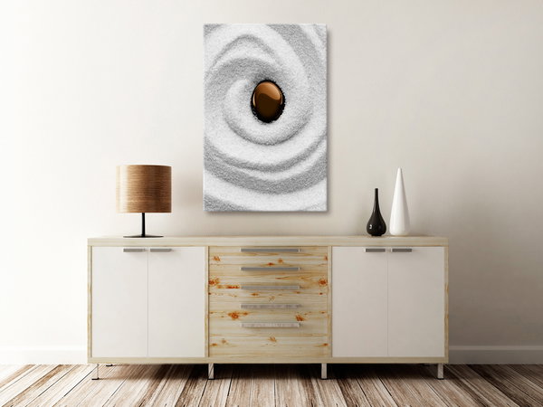 Kunstdruck auf Leinwand 'Karesansui Vertical'