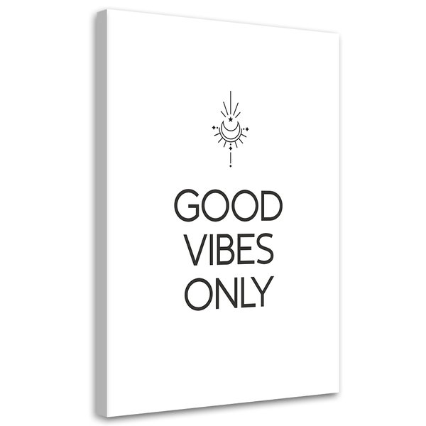 Kunstdruck auf Leinwand 'Good Vibes Only'
